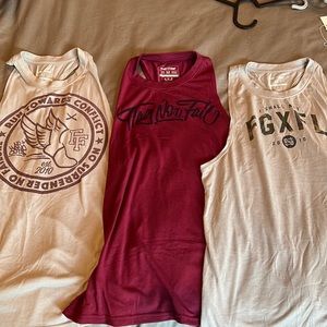 Lot of 3 Flag Nor Fail Tank Tops